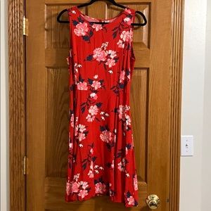 Red Fit and Flare Dress